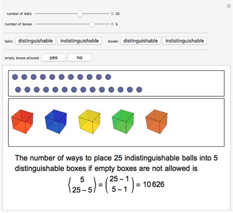 distribution of balls into boxes|how to divide balls into boxes.